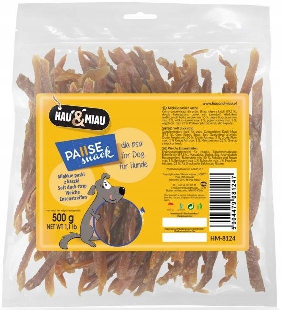 PAUSE snack смужки Качині мякі 500 г 