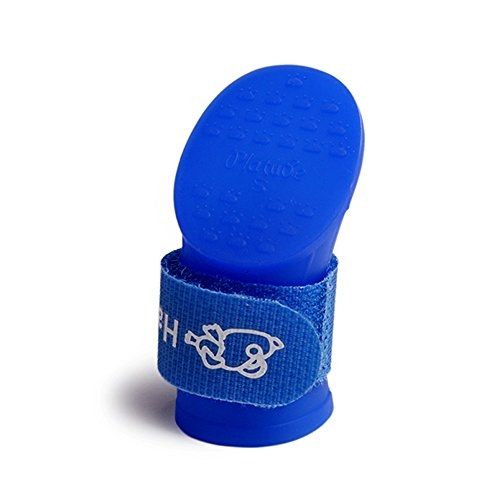 Черевики для собак силіконові сині XL 75  60мм