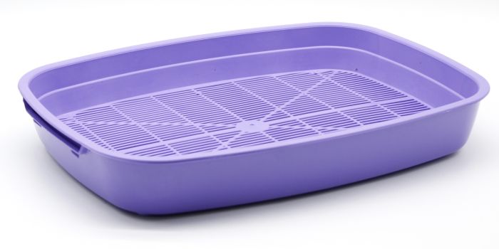 Туалет Дніпро для котів дрібний з сіткою Фіолетовий