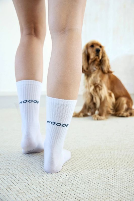 Шкарпетки для власників собак Palopa Tennis Socks Lettering Блакитний/Сірий 2 пари 40-45