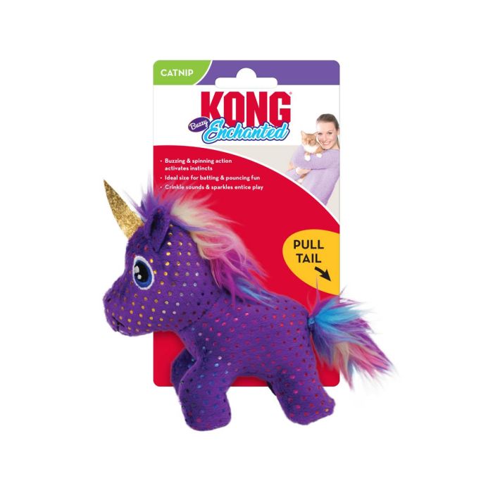 Іграшка для котів Kong Enchanted Buzzy Unicorn