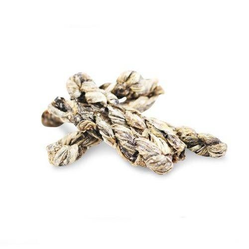 Натуральні ласощі для собак з 100% Шкіри Білої Риби Fish4Dogs Sea Jerky Рибні косички 500 г