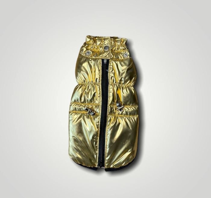 Дубай жилет для собак Dog Love золото M