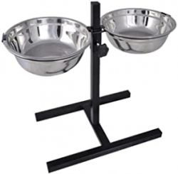 Стійка 2 миски для собак 2 миски  4,1 л 40см