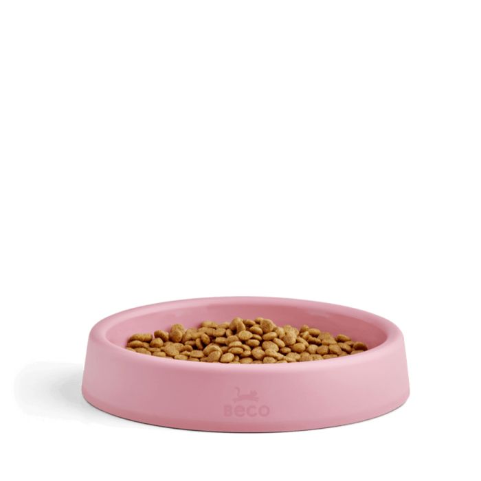 Миска зі 100% переробленого пластику для котів Beco Pets Steady Bowls Рожевий S