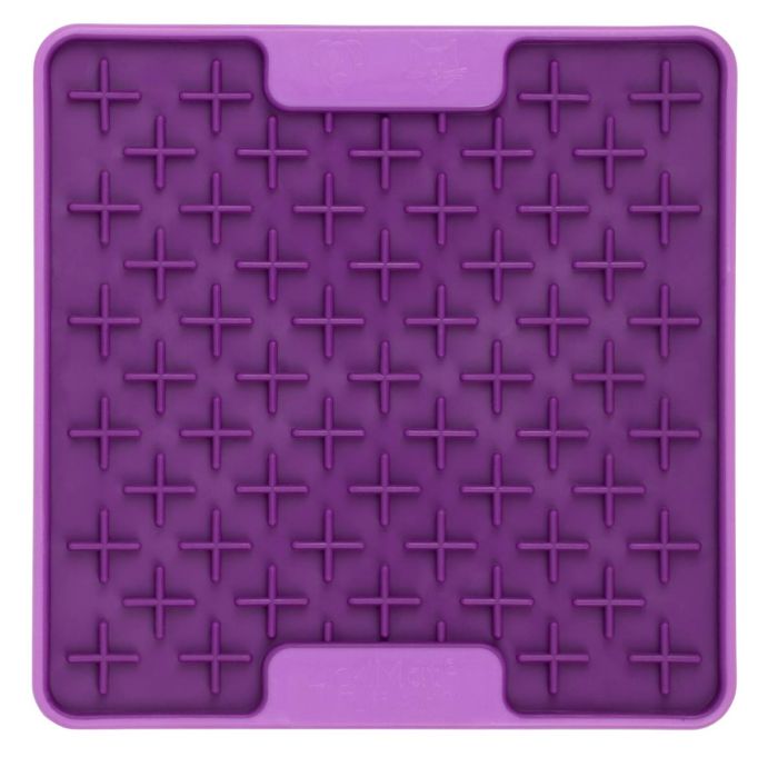 Лизальний килимок антистрес для маленьких собак собак LickiMat Mini Tuff Buddy Purple, тверда основа