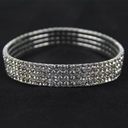 Нашийник з прикрасами M 4 ряди 25 см 