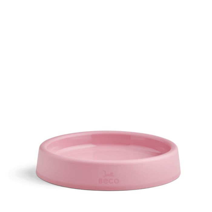 Миска зі 100% переробленого пластику для котів Beco Pets Steady Bowls Рожевий S