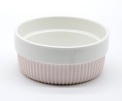 Кормушка-миска в гумовому чохлі 350 мл. Біла