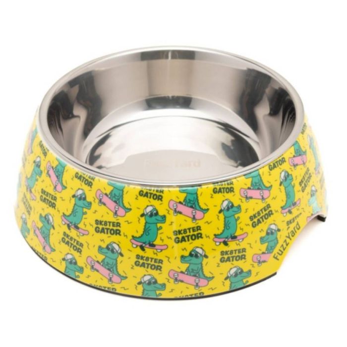 Миска для собак FuzzYard Sk8ter Gator Жовтий S