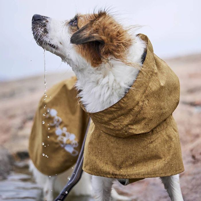 Дощовик для собак Hurtta Monsoon coat II ECO Бежевий 28