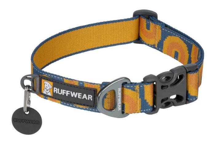 Світловідбиваючий нашийник для собаки Ruffwear Crag™ 28-36 см Оранжево-синій