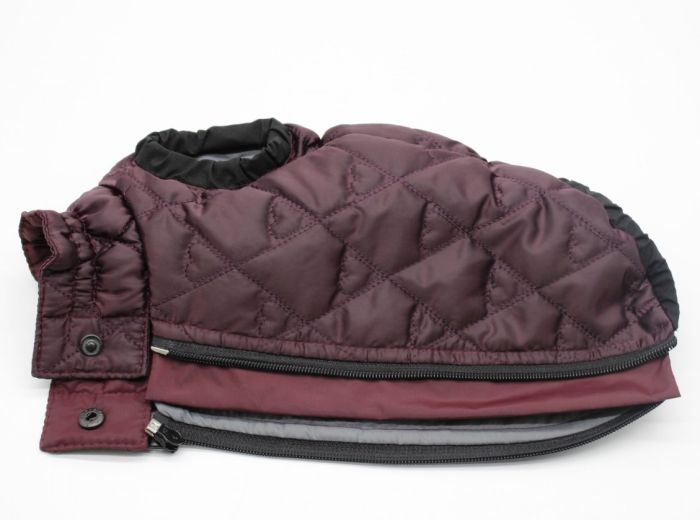 Жилет Альфа стьогана плащівка бордо (дівчинка) XS