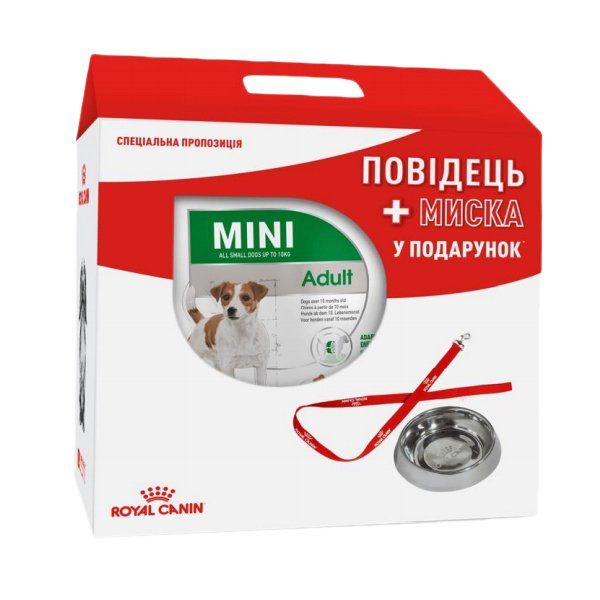 Акція сухий корм Royal Canin Mini Adult 2кг Миска і поводок в подарунок 
