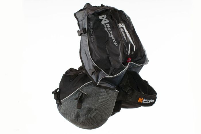 Рюкзак для собак Amundsen pack Non-stop dogwear Чорний/Сірий XS