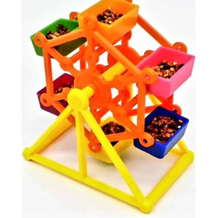 Карусель на підставці іграшка для птахів 9х8 см 