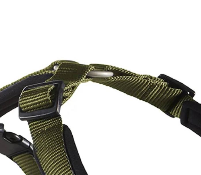 Шлейка для собак пом'якшена Wolters Professional Comfort 5 70-85 см / 35 мм Оливковий