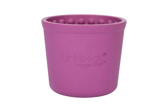 Миска повільного годування собак LickiMat Yoggie Pot Purple