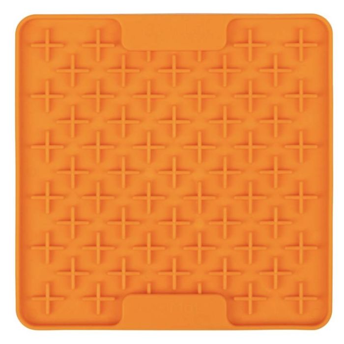Лизальний килимок антистрес для собак LickiMat Mini Buddy Orange, м'яка основа