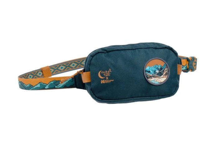 Сумка-бананка для ласощів та аксесуарів собак Trail quest fanny pack RP signature edition Non-stop dogwear Бірюзовий/Дуб
