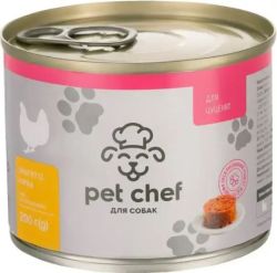 Pet chef консерви для цуценят з куркою 360г