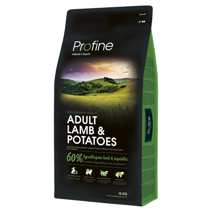 Profine Adult Lamb Корм для собак ягня 15кг + 3кг 