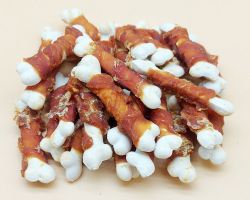 Кручене Качине мясо 200гр на кальцинованої кістки 6см DM003S 