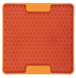 Лизальний килимок антистрес для маленьких собак собак LickiMat Mini Tuff Soother Orange, тверда основа