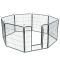 Манеж для собак із плоским покриттям, 8 секцій 80х80х8 - вага 18 кг