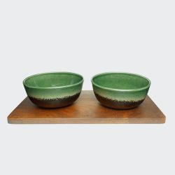 Підставка під миски для собак Cloud7 Wooden Station Annie Коричневий S (38х20 см)