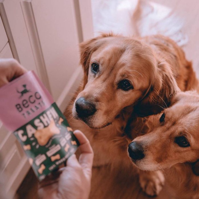 Печиво для собак Beco Pets Кеш'ю з гарбузовим насінням і морквою 70 г (рослинний білок)