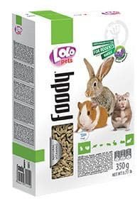 Корм для гризунів в гранулах з люцерною Lolo Pets 350 г Корм для гризунів в гранулах з люцерною Домашні тварини Лоло 350 г