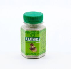 Ахатинка Юніор білково-кальцієва підгодівля з травами для равликів 100г 