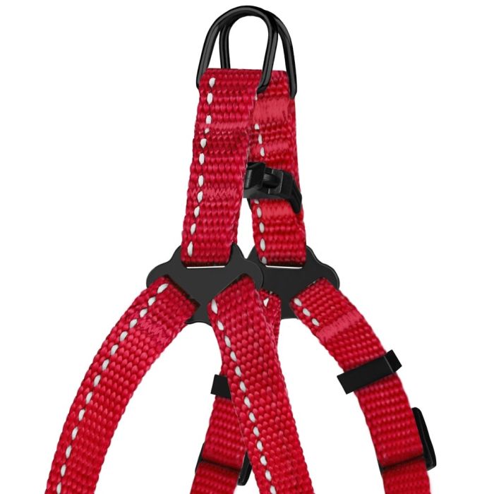 Шлея для собак Bronze Dog Червона пластиковий фастекс 1303 68Т 10мм (33-40см)