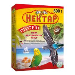 Корм НЕКТАР ПРОТЕЇН для хвилястих папуг 600г, Лорі НЕКТАР ПРОТЕЇН 600г м. Рівне