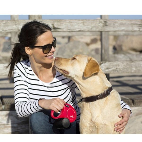 Рулетка Flexi Classic M-трос 5м до 20 кг Червона, 5м до 20 кг