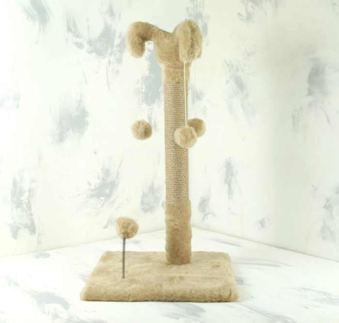 Когтеточка для кішок джутова Арлекін Коричневий