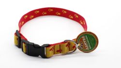 Нашийник Franty Style Paw нейлон Жовто-червоний 25 мм35-55 см. 