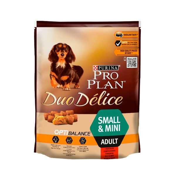 PRO PLAN Duo Delice Small  Mini Adult сухий корм для дорослих собак дрібних порід із яловичиною 700г