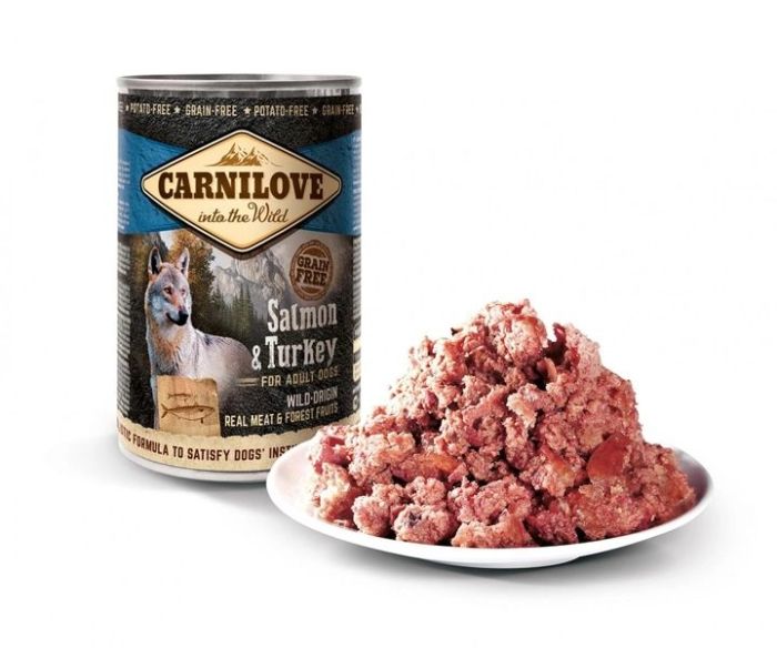 Carnilove Вологий корм для собак з лососем та індичкою 400г 