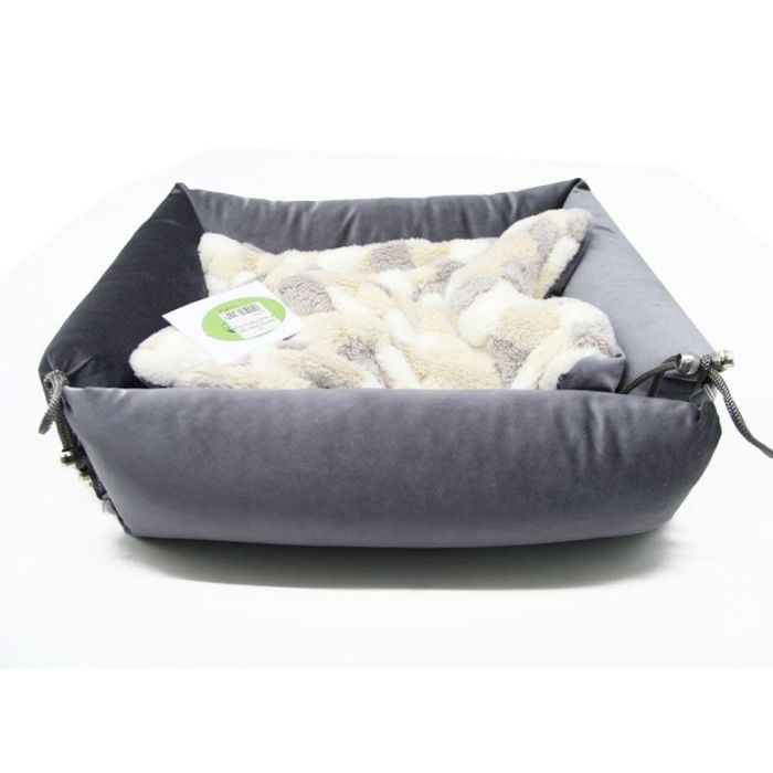 ЛЕЖАК ТРАНСФОРМЕР ЛЮКС замша сірий 1 370280120