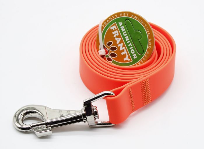 Повідець Franty Сяйво біотан Чорний 25 мм  1,2 м. Бордовий