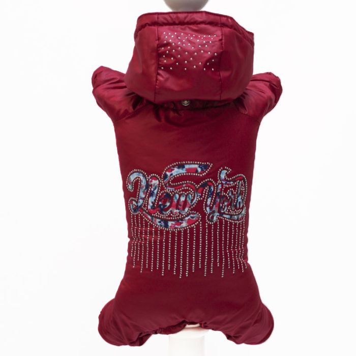 Нью Йорк комбінезон для собак дівчаток на силіконі S3