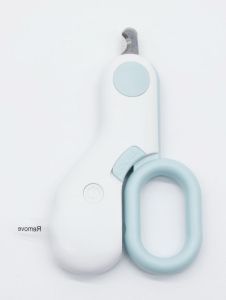 Кігтеріз з підсвічуванням LED на батарейці мятний 