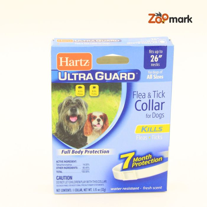 Ultra Guard Hartz-нашийник для собак від бліх і кліщів 65 см білий Ultra Guard Hartz Н81169 нашийник для собак від бліх і кліщів