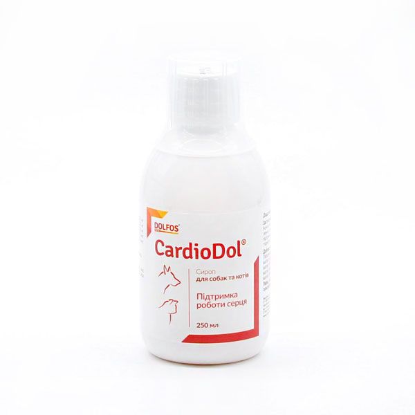 Кардіодол сироп для собак і кішок Дольфос 250 мл 