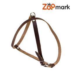 Шлея вісімка для собак шкіра не строчена Червоний