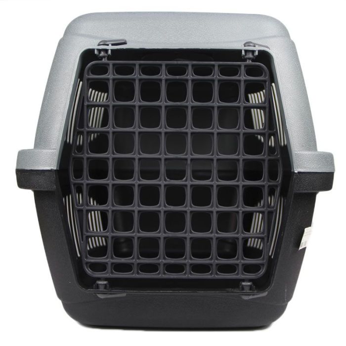 Переноска для тварин Пластикова SG на12 кг 604646 см сіра 