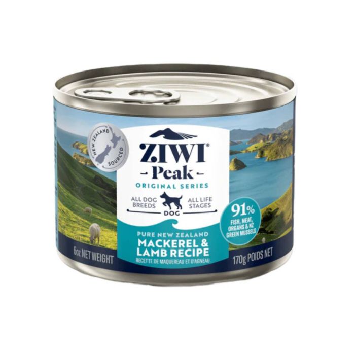 Повнораціонний вологий корм для собак Ziwi Peak Original Series Скумбрія та Ягнятина 170 г