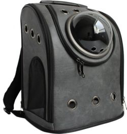 Рюкзак Шкіряний з ілюмінатором 40  33  22см Чорний